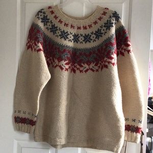 Wool Eddie Bauer Fair Isle Sweater
